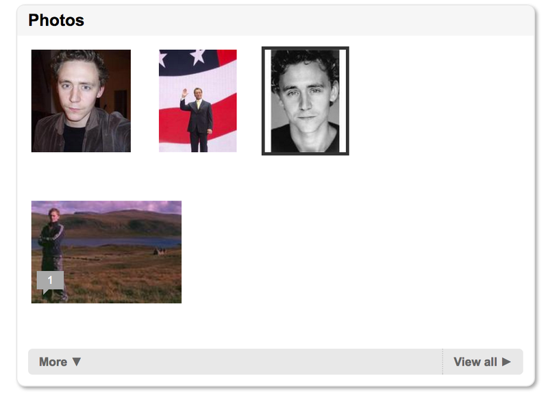 Screenshot: Tom Hiddleston Myspace